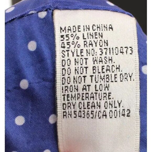 Nygard Womens Sz 10 Blue Linen Ray Blazer Jacket m Nautical Military Peter - Picture 9 of 12